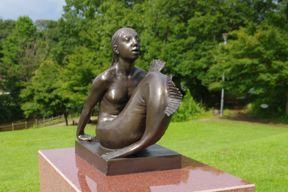 人魚姫のブロンズ像の画像