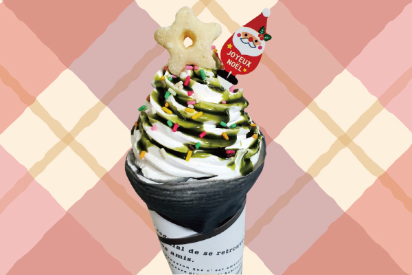 クリスマスクレープの写真