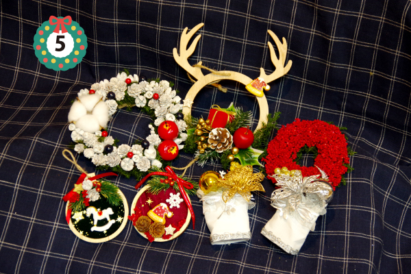 オリジナルリース作りの写真