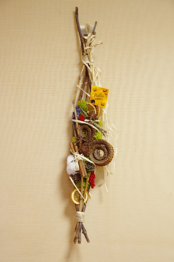 ドライフラワーのリース作品例