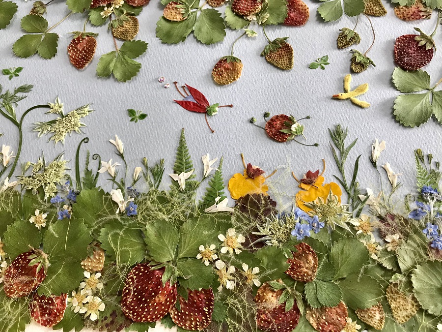 押し花アート Ayakos Blomster作品展 ヤータのいちごのゆめ ふなばしアンデルセン公園