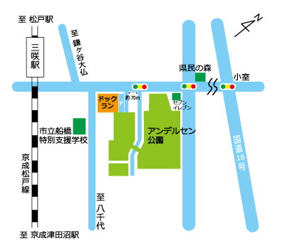 ドッグランの地図
