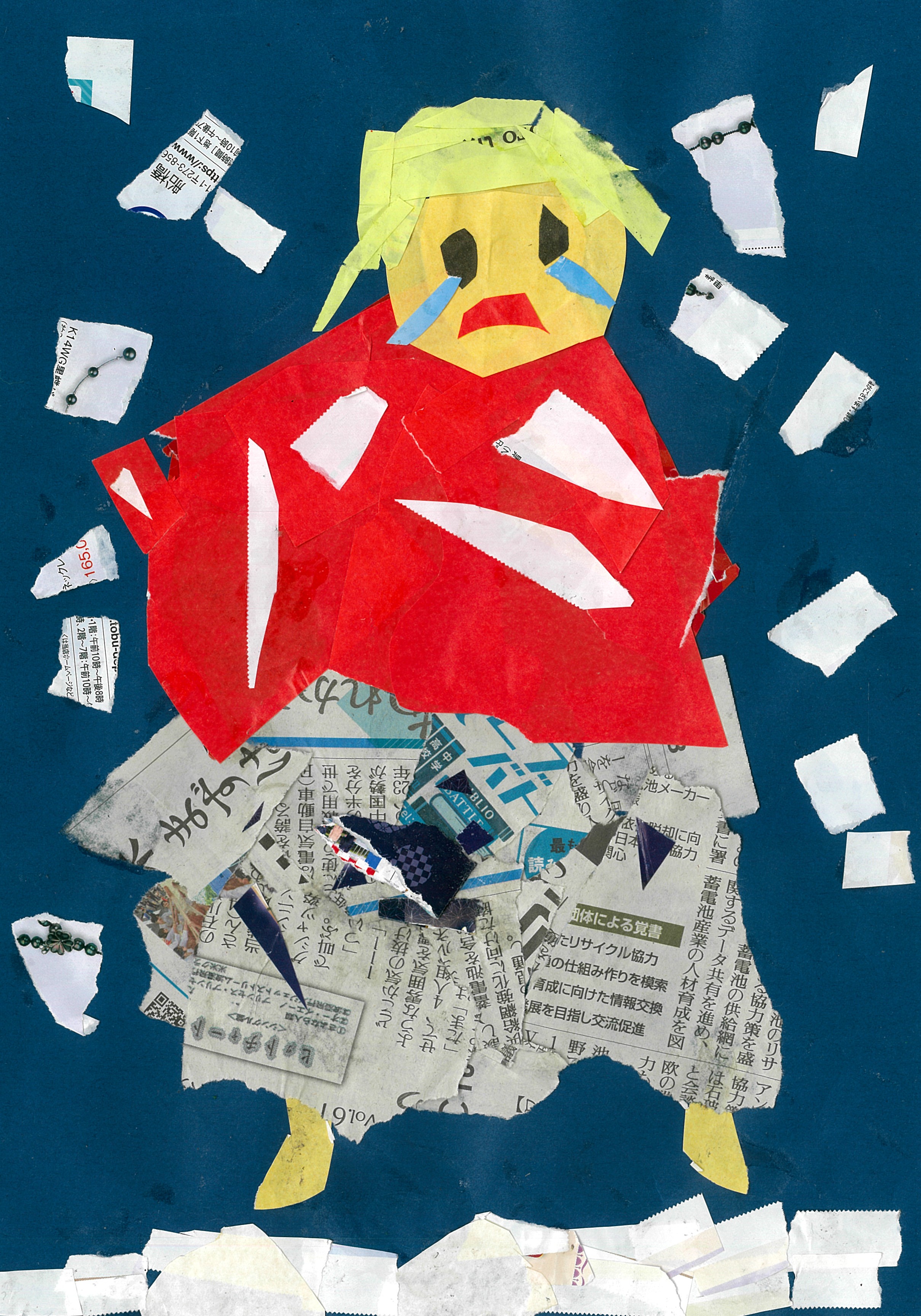 ないている少女